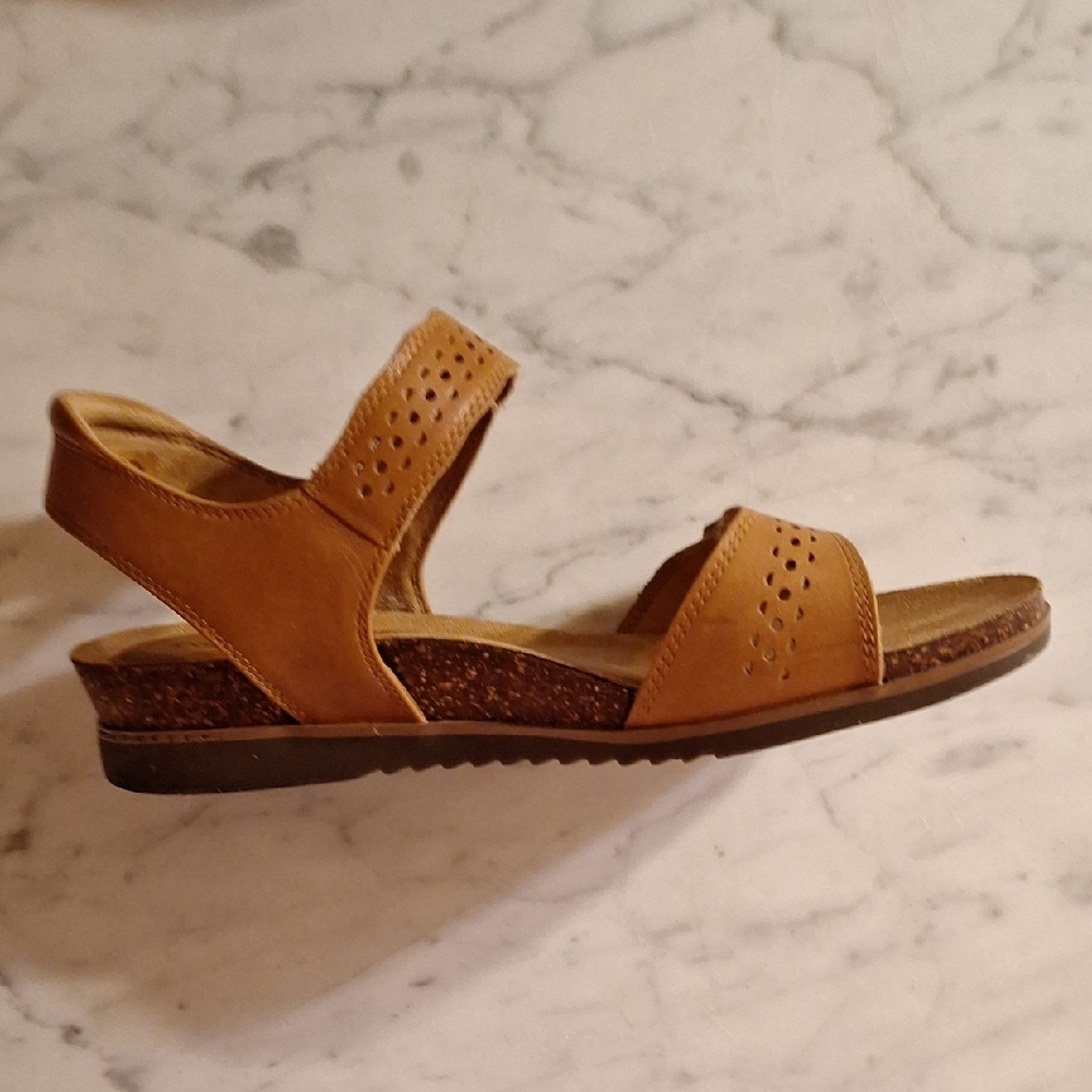 Cobb Hill May Wave Leather Slingback Sandals 10W - Picture 4 of 8